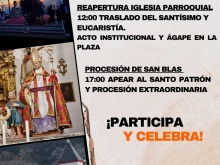 Reapertura Iglesia Parroquial y Procesión de San Blas