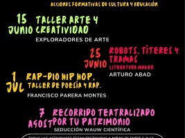Verano Cultural 2026 - Acciones Formativas de Cultura y Educación