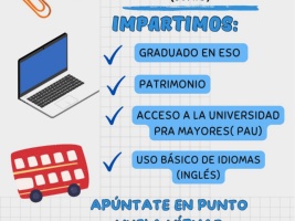 Escuela de Adultos, matriculación curso 2026/27